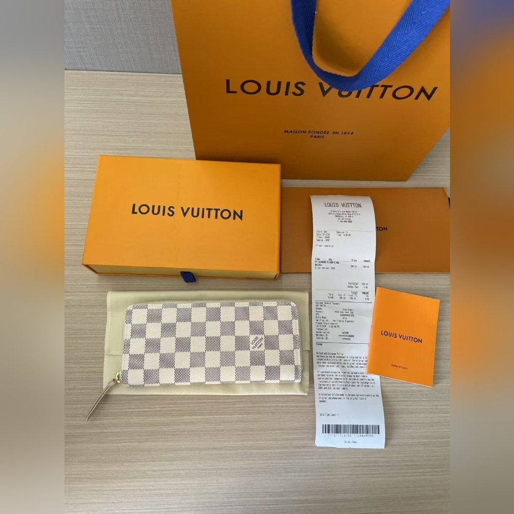 Louis Vuitton Clemence Wallet Damier Azur